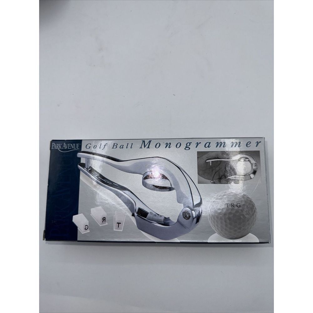 Golf Ball Monogrammer Press Kit -‎ Park Avenue -new